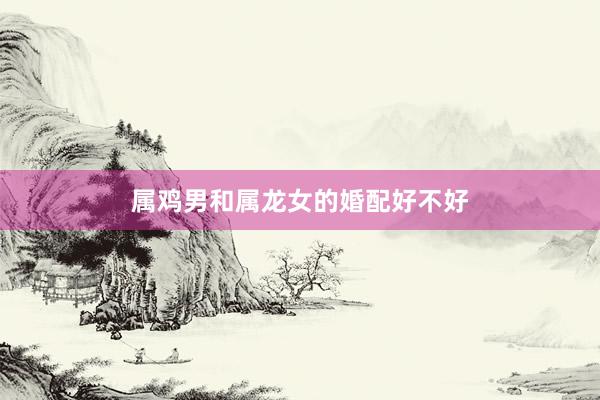 属鸡男和属龙女的婚配好不好